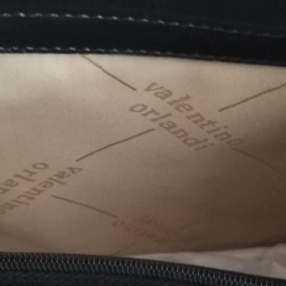 SOLD! NWT VALENTINO ORLANDI Black Leather Quilted Front Satchel Crossbody bag - Picture 11 of 15